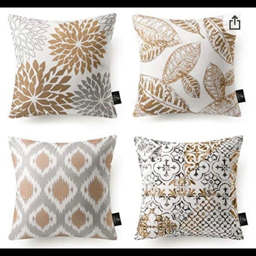 Decorative Throw Pillow Covers Set of 4